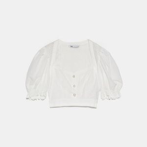 Zara combination crop top 8574/030